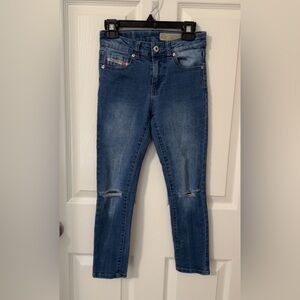 Diesel Women's Blue Distressed Skinny Jeans